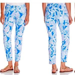Lily Pulitzer Kelly Skinny Ankle Pants, Into the Deep Size 10